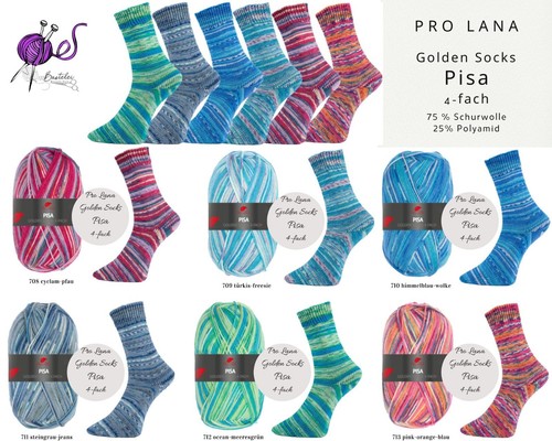 Pro lana golden socks pisa - lana,