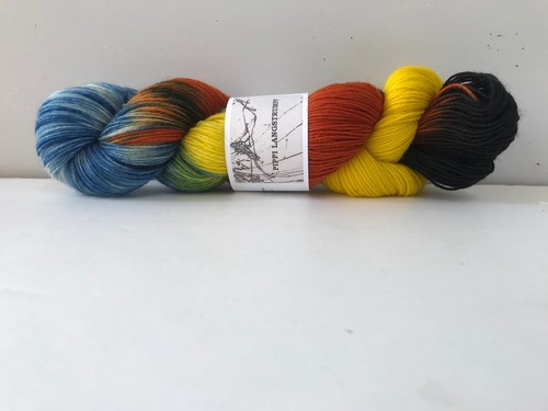 Sockenwolle handgefärbt - handgefärbt, 4