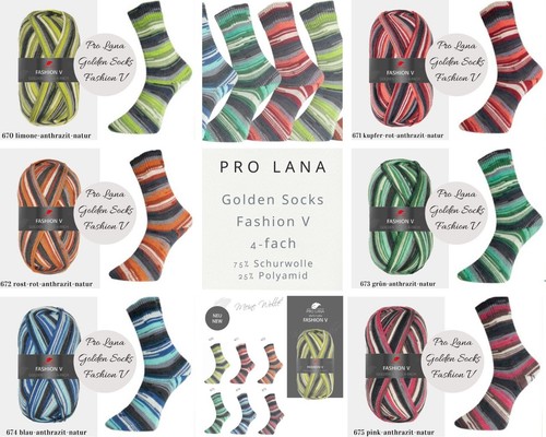 Pro lana golden socks fashion - golden,