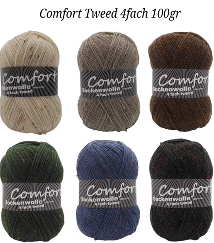 Sockenwolle strumpfwolle tweed - strumpfwolle,