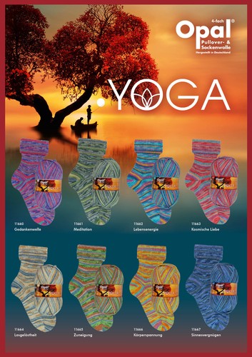 Opal sockenwolle yoga fach - opal, 4-fach