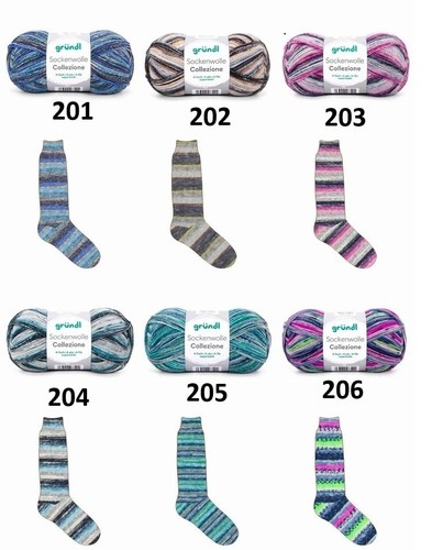 100g gründl sockengarn - sockengarn, color