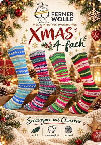 Ferner wolle sockenwolle mas - ferner, x-mas